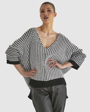 Load image into Gallery viewer, Mosaic Knit - White & Black