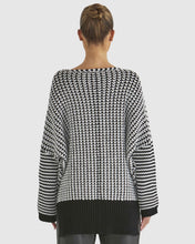Load image into Gallery viewer, Mosaic Knit - White & Black