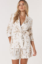 Load image into Gallery viewer, Ines Sequin Linen Blazer - Ecru