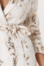 Load image into Gallery viewer, Ines Sequin Linen Blazer - Ecru