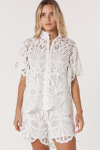 Load image into Gallery viewer, Elara Broderie Blouse - Ivory