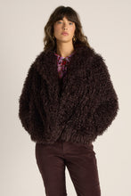 Load image into Gallery viewer, Wynn Cropped Fur Jacket - Chocolate