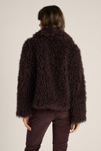 Load image into Gallery viewer, Wynn Cropped Fur Jacket - Chocolate