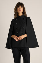 Load image into Gallery viewer, Ellis Military Cape - Black