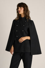 Load image into Gallery viewer, Ellis Military Cape - Black