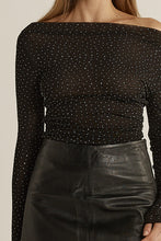 Load image into Gallery viewer, Sora Studded Top - Black