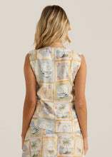 Load image into Gallery viewer, Reo Button Vest - Wayfarer Print