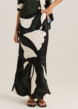 Load image into Gallery viewer, Tarni Satin Slip Skirt - Iris Abstract Print