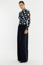 Load image into Gallery viewer, Eva Side Seam Pant - Navy/Cream