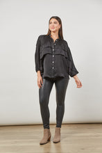 Load image into Gallery viewer, Romance Ruffle Blouse - Onyx