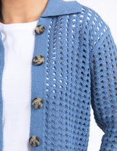 Load image into Gallery viewer, Clover Knit Cardi - Coronet Blue