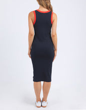 Load image into Gallery viewer, Union Rib Dress - Navy