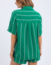 Load image into Gallery viewer, Circuit Shirt - Bright Green/White Stripe