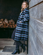 Load image into Gallery viewer, Bennett Coat - Choc & Blue Check