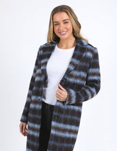 Load image into Gallery viewer, Bennett Coat - Choc & Blue Check