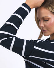 Load image into Gallery viewer, Jayne Stripe Throw On Top - Navy