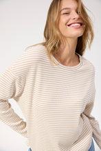 Load image into Gallery viewer, Levi Stripe Long Sleeve Tshirt - Latte & Black