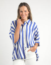 Load image into Gallery viewer, Palermo Stripe Shirt - Blue/Marshmallow
