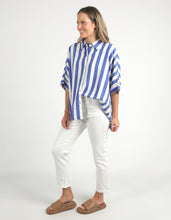 Load image into Gallery viewer, Palermo Stripe Shirt - Blue/Marshmallow