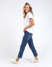 Load image into Gallery viewer, Pima Vee Tee - White