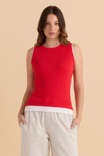 Load image into Gallery viewer, Thea Tank Top - Navy & Red