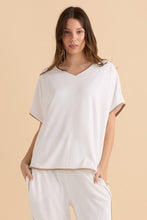 Load image into Gallery viewer, Clara Tee - White/Beige