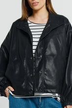 Load image into Gallery viewer, Polly PU Jacket - Black