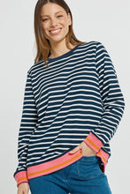 Load image into Gallery viewer, Tyra Sweat - Navy/White Stripe