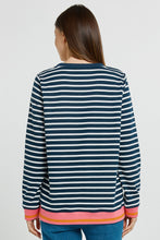 Load image into Gallery viewer, Tyra Sweat - Navy/White Stripe