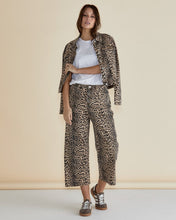 Load image into Gallery viewer, Bella Relaxed Crop Jeans - Leopard Print
