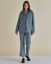 Load image into Gallery viewer, Cherry Denim Shirt - Pinstripe