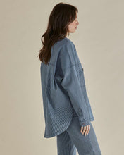 Load image into Gallery viewer, Cherry Denim Shirt - Pinstripe