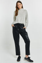 Load image into Gallery viewer, Poppy PU Jogger - Black