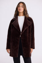 Load image into Gallery viewer, Odette Fur Coat - Chocolate