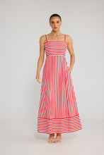 Load image into Gallery viewer, Grace Dress - Cherry Stripe