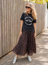 Load image into Gallery viewer, Lily Pleated Skirt - Leopard