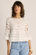 Load image into Gallery viewer, Gaia Lace Top - Ecru Cream