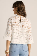 Load image into Gallery viewer, Gaia Lace Top - Ecru Cream