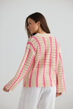 Load image into Gallery viewer, Harbour Cardigan - Pink Stripe