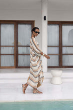 Load image into Gallery viewer, Praiano Midi Kaftan – Stripe