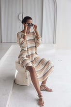 Load image into Gallery viewer, Praiano Midi Kaftan – Stripe