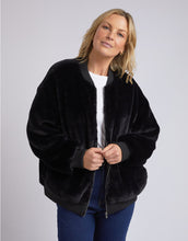Load image into Gallery viewer, Blaze Fur Bomber - Black