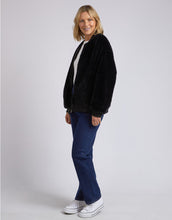 Load image into Gallery viewer, Blaze Fur Bomber - Black