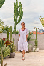 Load image into Gallery viewer, Cotton Dress - Bluebell & White