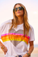 Load image into Gallery viewer, Happy Vibes Vintage Tee - White