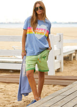 Load image into Gallery viewer, Happy Vibes Vintage Tee - Blue