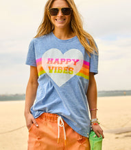 Load image into Gallery viewer, Happy Vibes Vintage Tee - Blue