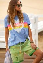 Load image into Gallery viewer, Happy Vibes Vintage Tee - Blue