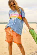 Load image into Gallery viewer, Happy Vibes Vintage Tee - Blue
