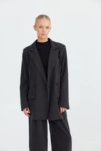 Load image into Gallery viewer, Serena Blazer - Black Pinstripe